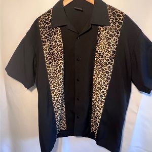 Like new, worn twice. Large bowling style shirt. Daddy o’s  brand faux fur